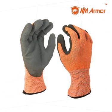EN388:4X42E Hppe pu cut resistance glove ansi cut level 5 gloves- DY110-PU-HS-A5