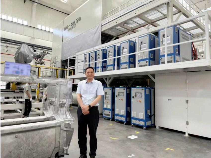 The 10,000-ton super die-casting island has been put into operation, and AODE helps unlock the code for efficient mass production of automotive structural parts.