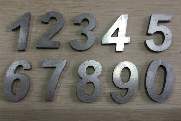 Custom Aluminium Number
