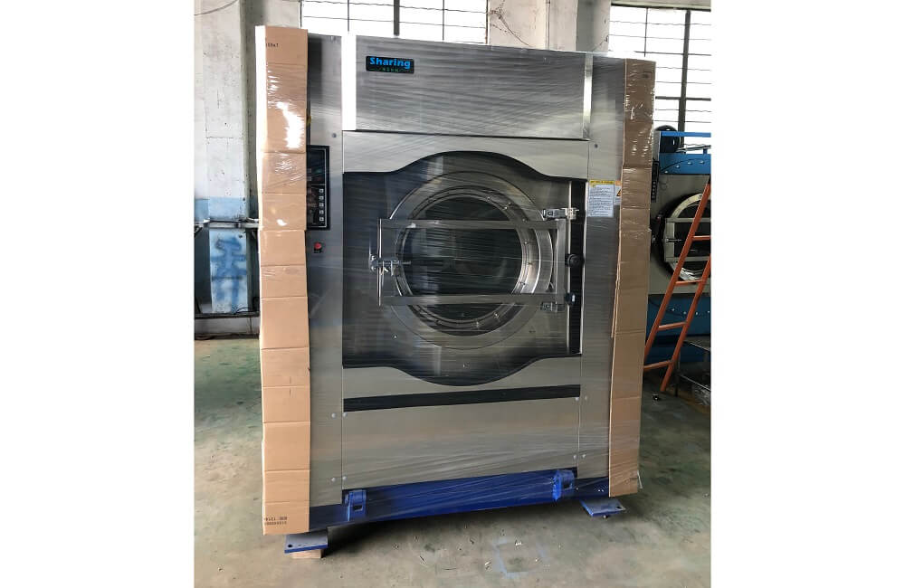 100Kg Washer Extractor, 100Kg Tumble Dryer and Folding Machine Shipped to UK Customer