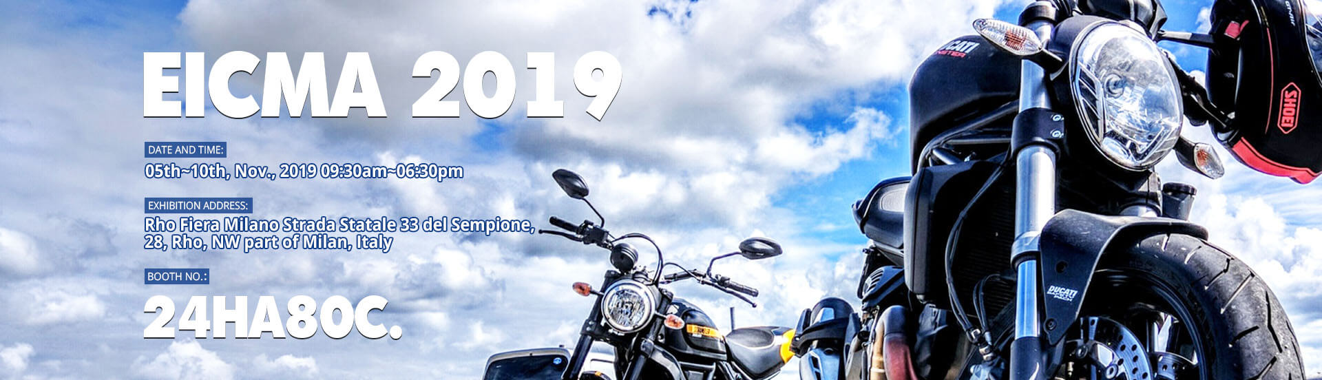 HFC team join in the 2019 EICMA MOTO & BICI EXPO on 05th~10th,Nov