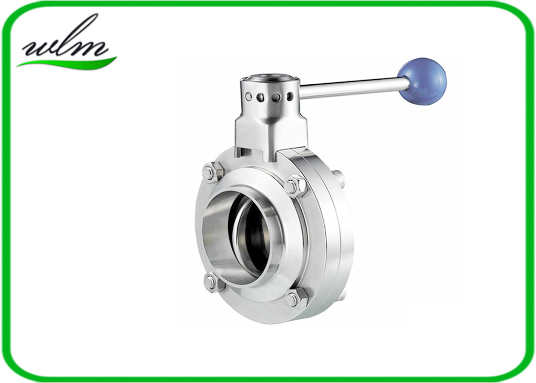 Sanitary Pull Rod Manual Handle Butterfly Valve