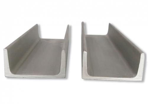 Sandblasted stainless steel channel