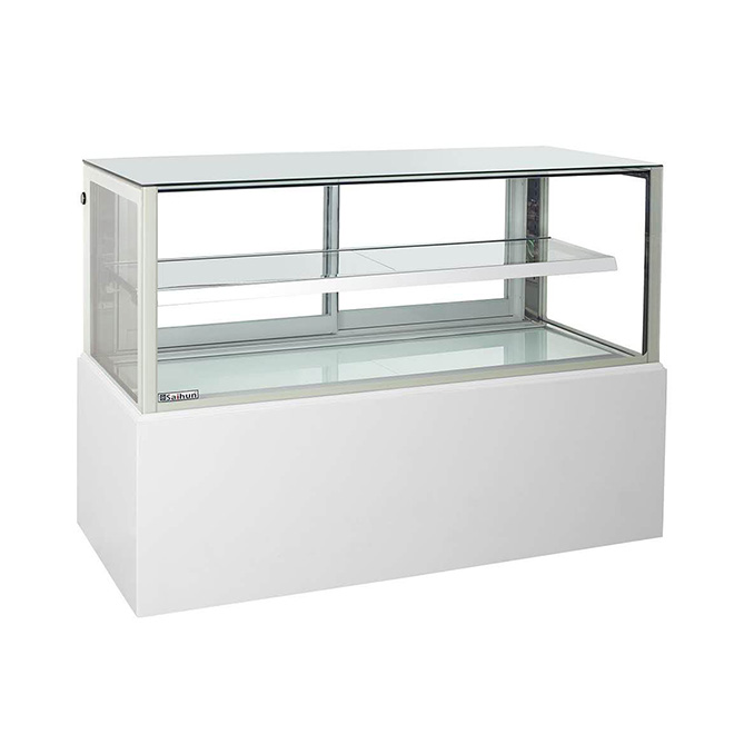 Right Angle Cake Display Cabinet