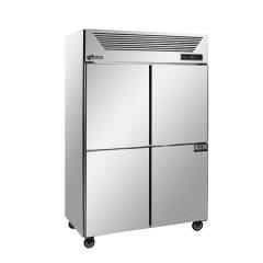 Fan cooling 4 door food upright commercial refrigerator equipment