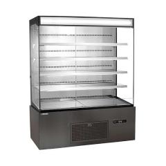 Tall air curtain display cabinet