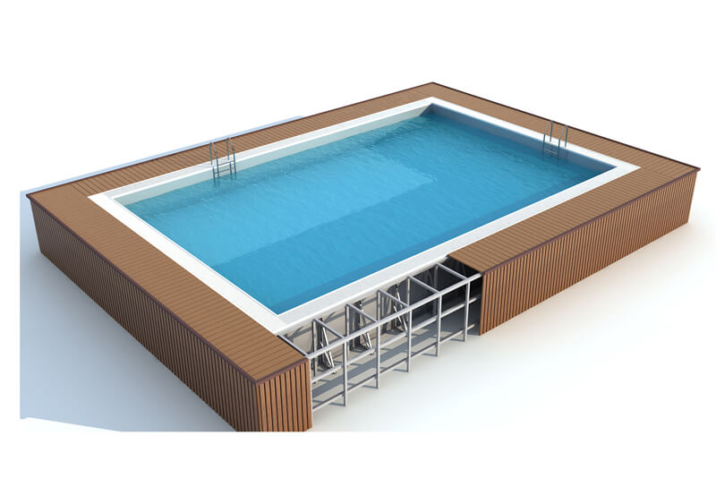 Steel Structure Swimming Pool,PVC Swimming Pool For Sale Dioo Sauna
