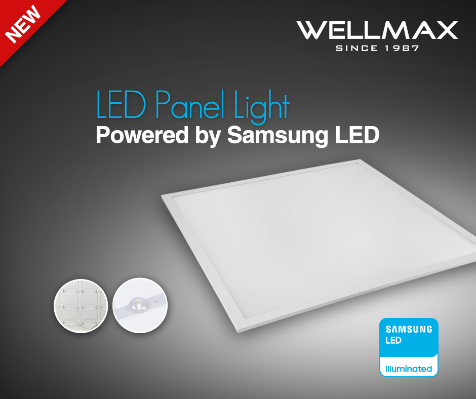 Discover the First LED Panel Light Created by WELLMAX and Samsung LED