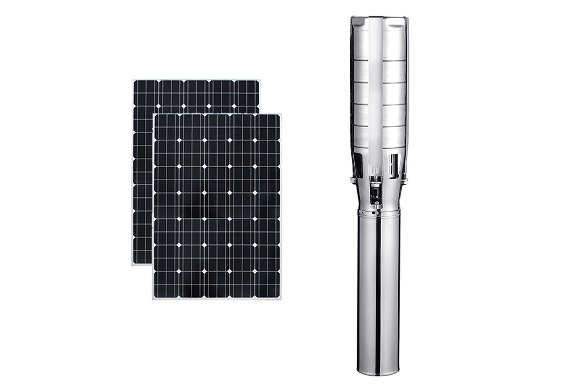 6BSSP 6 INCH DC SOLAR STAINLESS STEEL SUBMERSIBLE PUMP --BUILT IN MPPT CONTROLLER