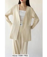 Beige striped suit