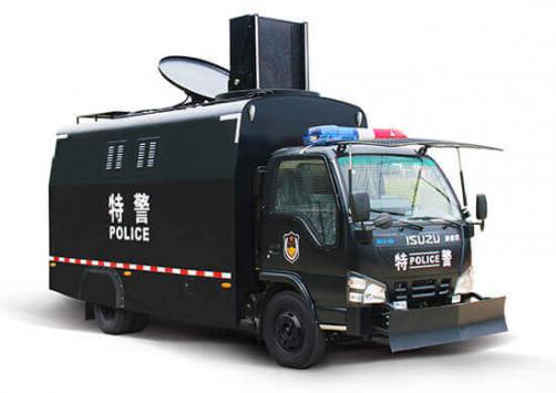 Dispersion acustica óptica anti - Riot vehiculo