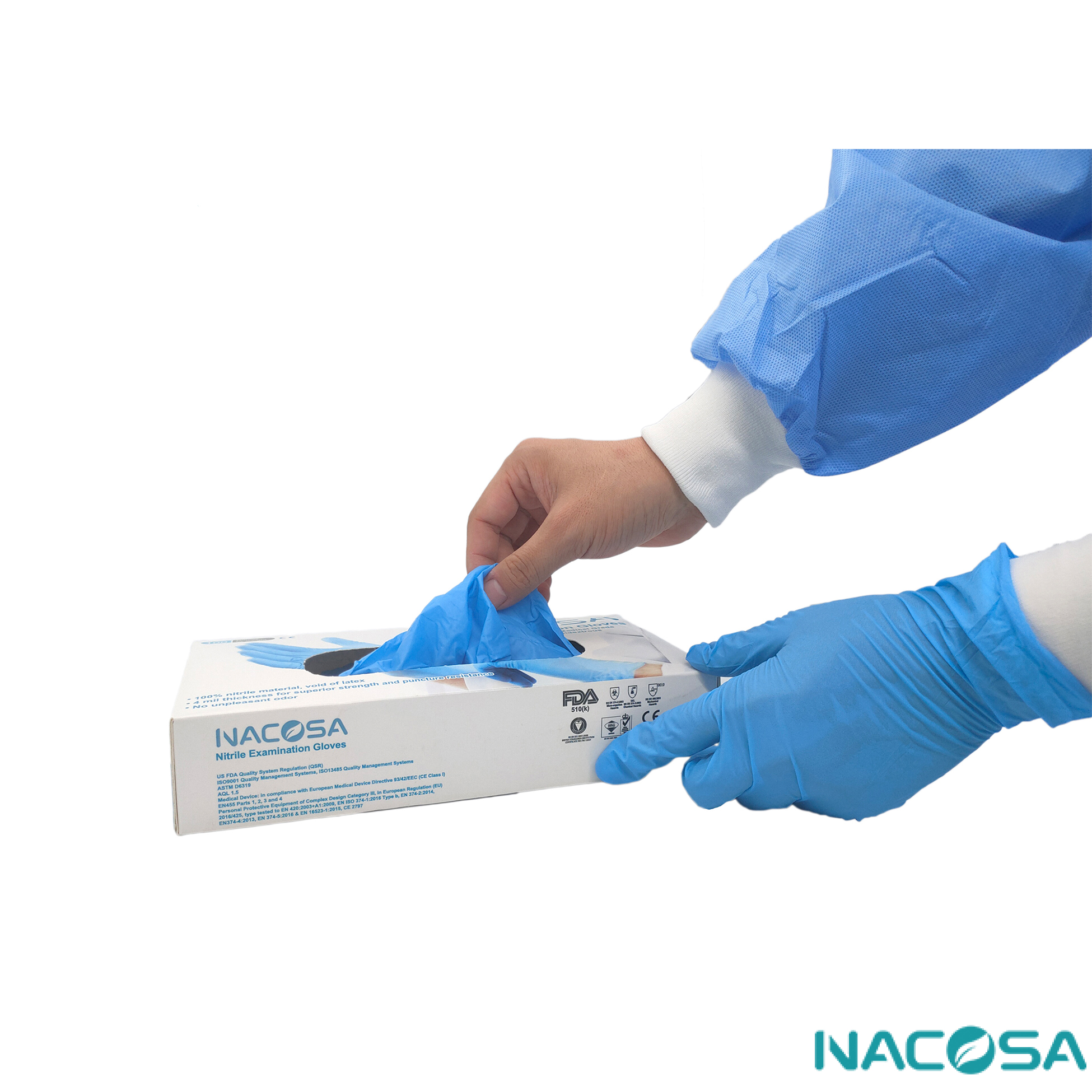 NACOSA Nitrile Examination Gloves