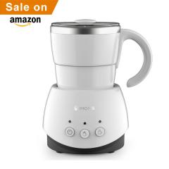 MF005 IMONS Professional automatic electric milk frother cool touch with detachable milk cup easy clean, double walls cup magnetic drive to make hot and cold cappuccino, hot milk and chocolate powder