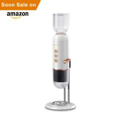 DP010 IMONS Mini 4-In-1 Quick Hot Espresso Machine, 19 bars Pressure,3 Exchangeable Cartridges for Nespresso Capsule, Dolce Gusto Capsule, Ground coffee, Tea, Suit for Travel, Home and Office