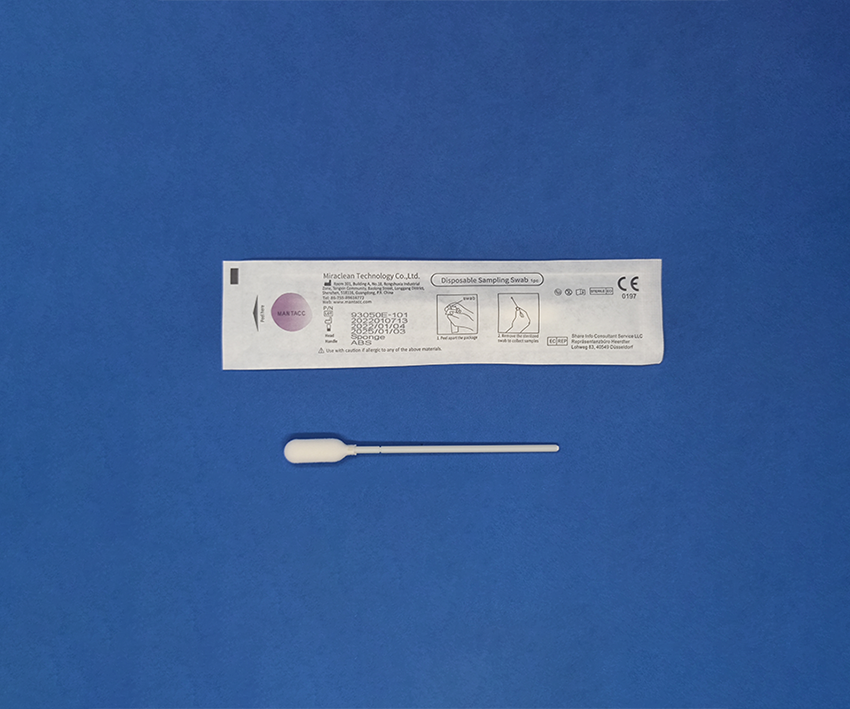 Mantacc 93050E Foam Oropharyngeal Sampling Swab w/ABS Handle, 35mm Breakpoint
