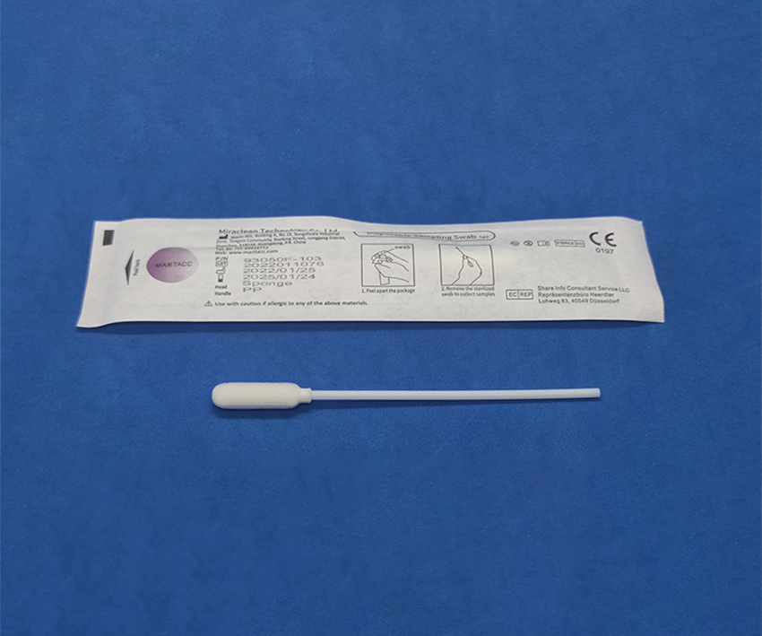Mantacc 93050F 4'' Foam Oropharyngeal Sampling Swab (3 Length Options)