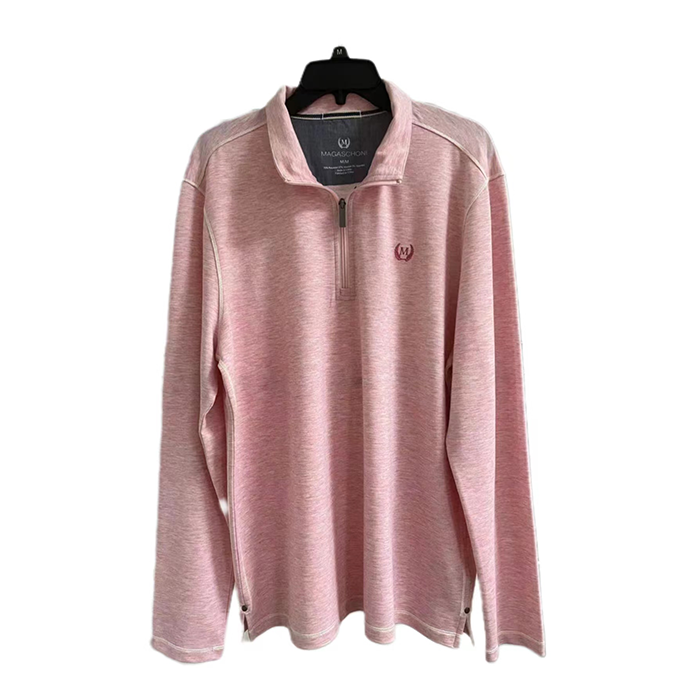 Pink marled longsleeve pullover