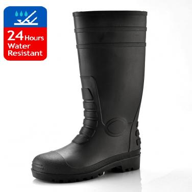 Safety Rain Boots W-6038 Black