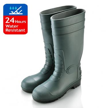 Safety Rain Boots W-6038 Green