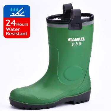 Safety Rain Boots W-6037 Green