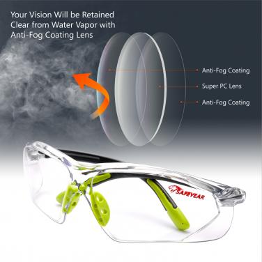 High Quality Safety Glasses SG003 Green1
