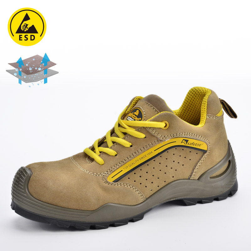 L-7296 Летние защитные обуви желтый цвет