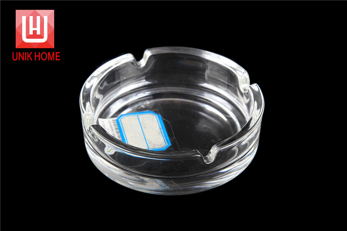 UNIK HOME Manufacturer High Quality Blink Portable Glass Cigar Car Ashtray G1019/G1019-1