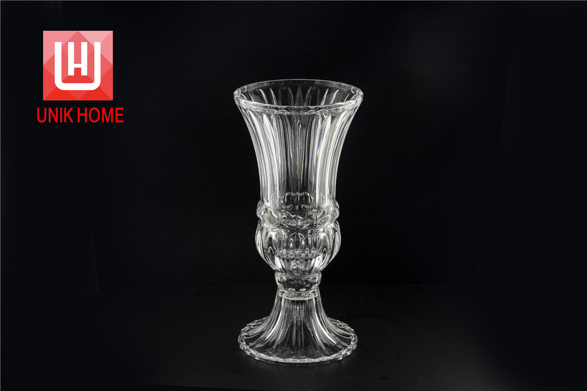 UNIK HOME High Quality European Palace Decoration Table Glass Vase DM903