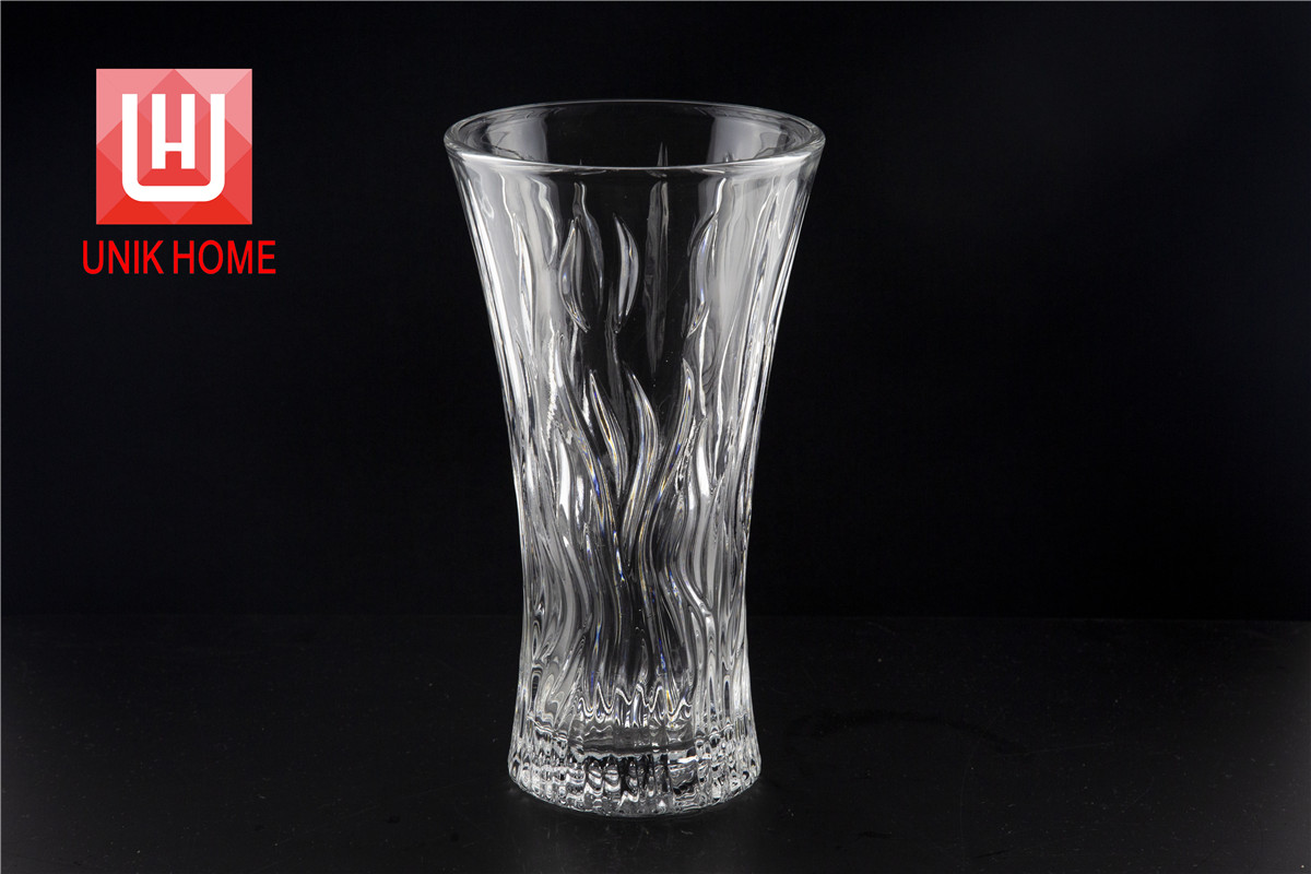 UNIK HOME Clear Simple Room Table Decoration Glass Vase DM908