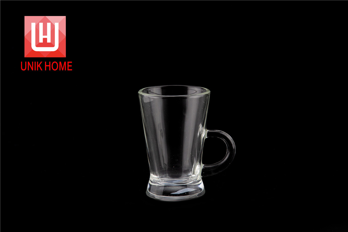 UNIK HOME Factory Direct Glass Coffee Mug with Handle DM265