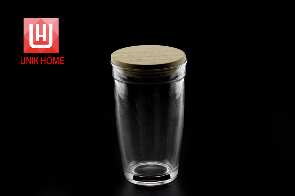 UNIK HOME Hot Sales Heat Resistant Manufacturer Custommized Glassware Transparent Glass Cup With Lid