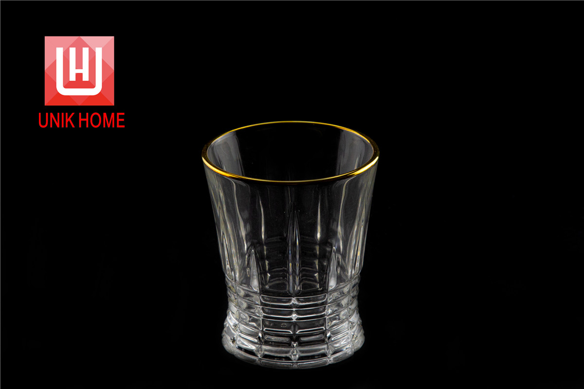 UNIK HOME Old Fashioned Glass Of Whisky Frosted Crystal Liquor Glass Whiskey Cup Beer Tumbler Wineglass DM317JB