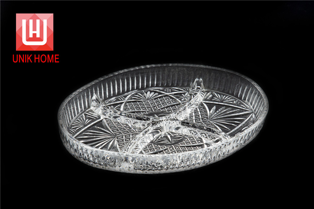 UNIK HOME 9 Inch Inexpensive Clear Glass Dining Plates Made In CHINA _W1A2686 477213188374