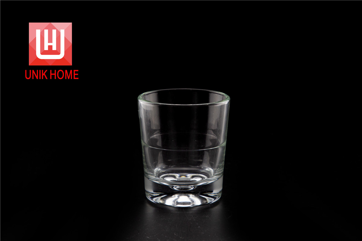 UNIK HOME Traditional Design Small Smoothly Whiskey Glass Cup Hot Sales Drinking Wine Mug Unbreakable