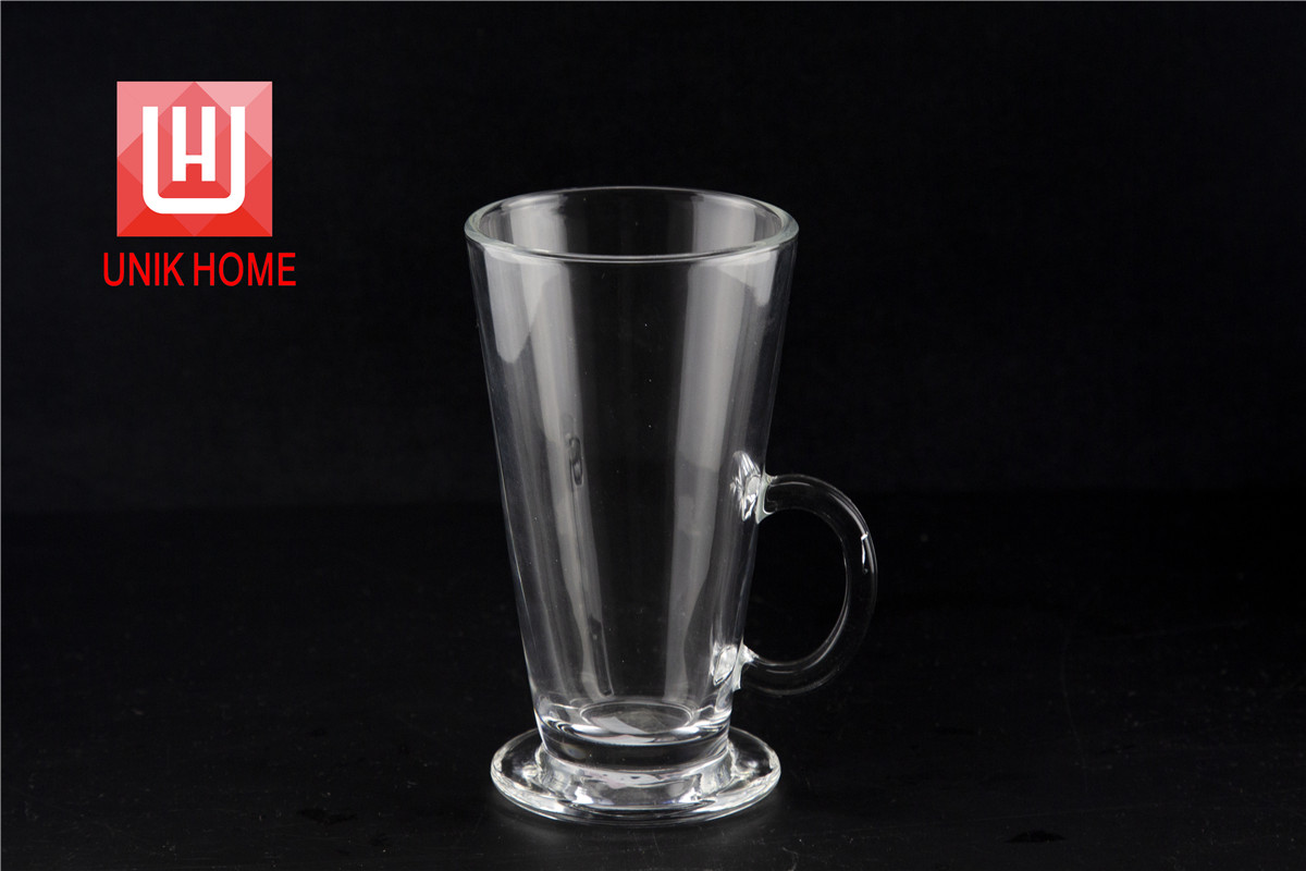 UNIK HOME Transparent Glass Wine Beer Cup Factory Direct Sales Customized Logo Glassware Promotional Mug With Handle