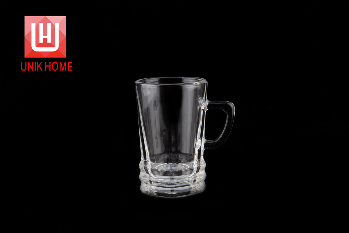 UNIK HOME Glassware Glass Tea Mug Drinking Glass Cups Coffee Mugs Water Cups with Handle DM266