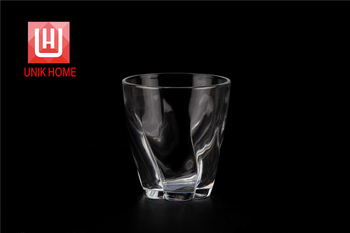 UNIK HOME Special Shape Glass Wine Cup Manufacturer Customized Hot Sales Glassware Water Juice Cup