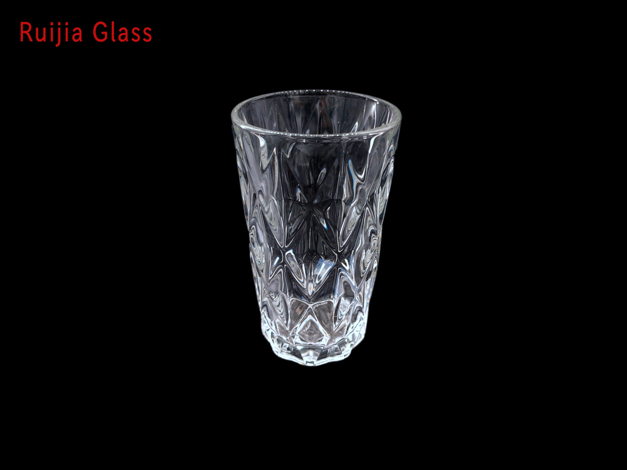 RUIJIA GLASS Caneca de Vidro com Borda Dourada Prata Criativa Transparente INS Popular para Uso Doméstico Água Hexagonal Canecas Redondas RJCB312