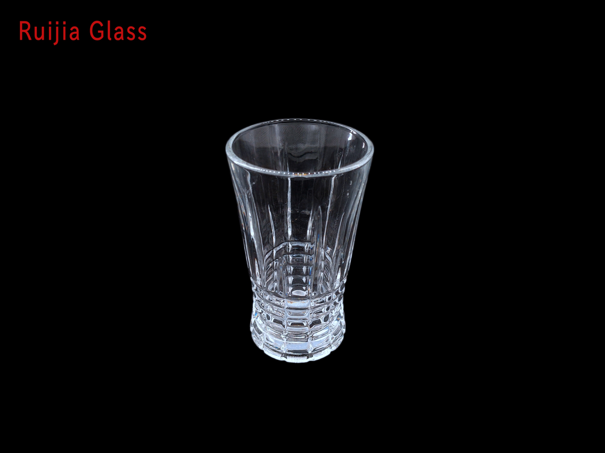 RUIJIA GLASS Copos de Vidro para Doses Pequenas de Licor Cristal para Doses Altas para Saquê Dourado Vodka Taças de Vinho Vasos RJCB317-2