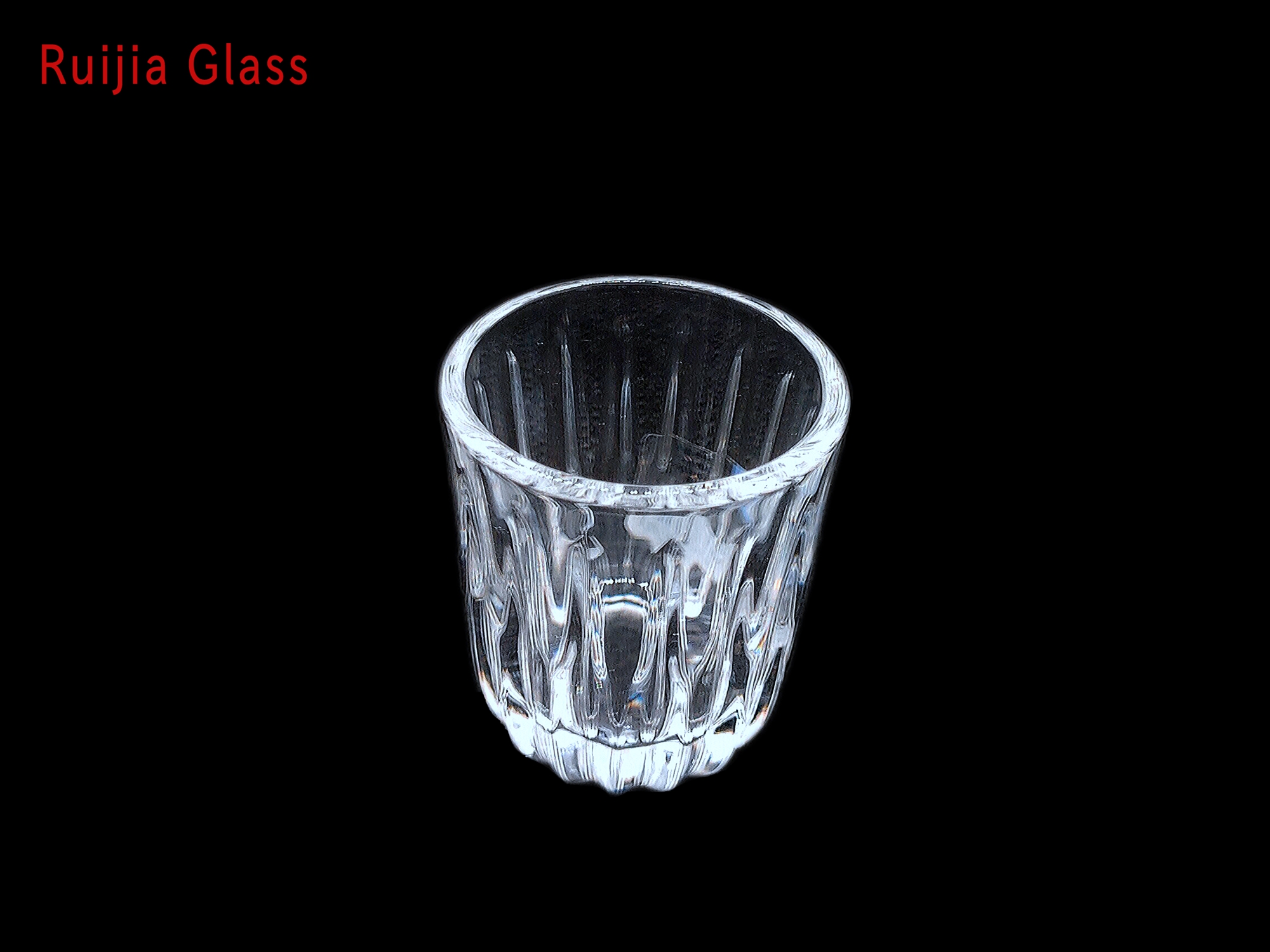 RUIJIA GLASS Copo de Uísque em Relevo Sem Chumbo, Copos Grandes de Pedra para Uísque Bourbon, Coquetéis à Moda Antiga ou Bebidas de Bar RJCB318-3