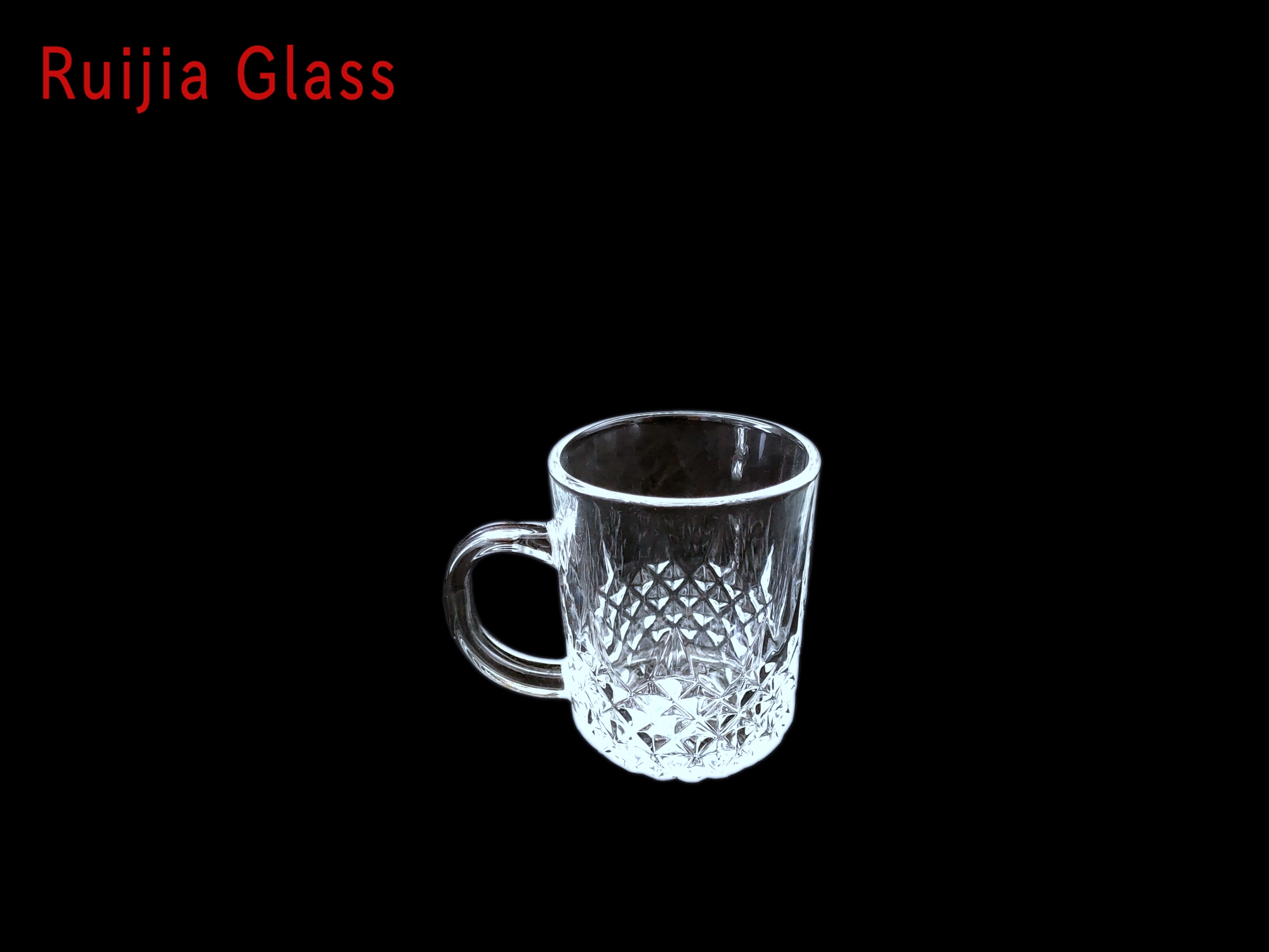 RUIJIA GLASS 230ML Caneca de Café de Vidro de Borosilicato Xícaras de Chá de Vidro