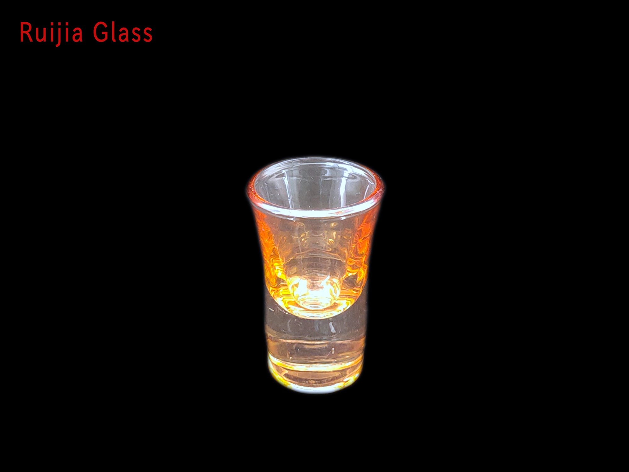 RUIJIA GLASS Copo Dourado de Whisky Vodka Personalizado de 12 ml Copo de Licor de Vodka BaratoRJCBX304