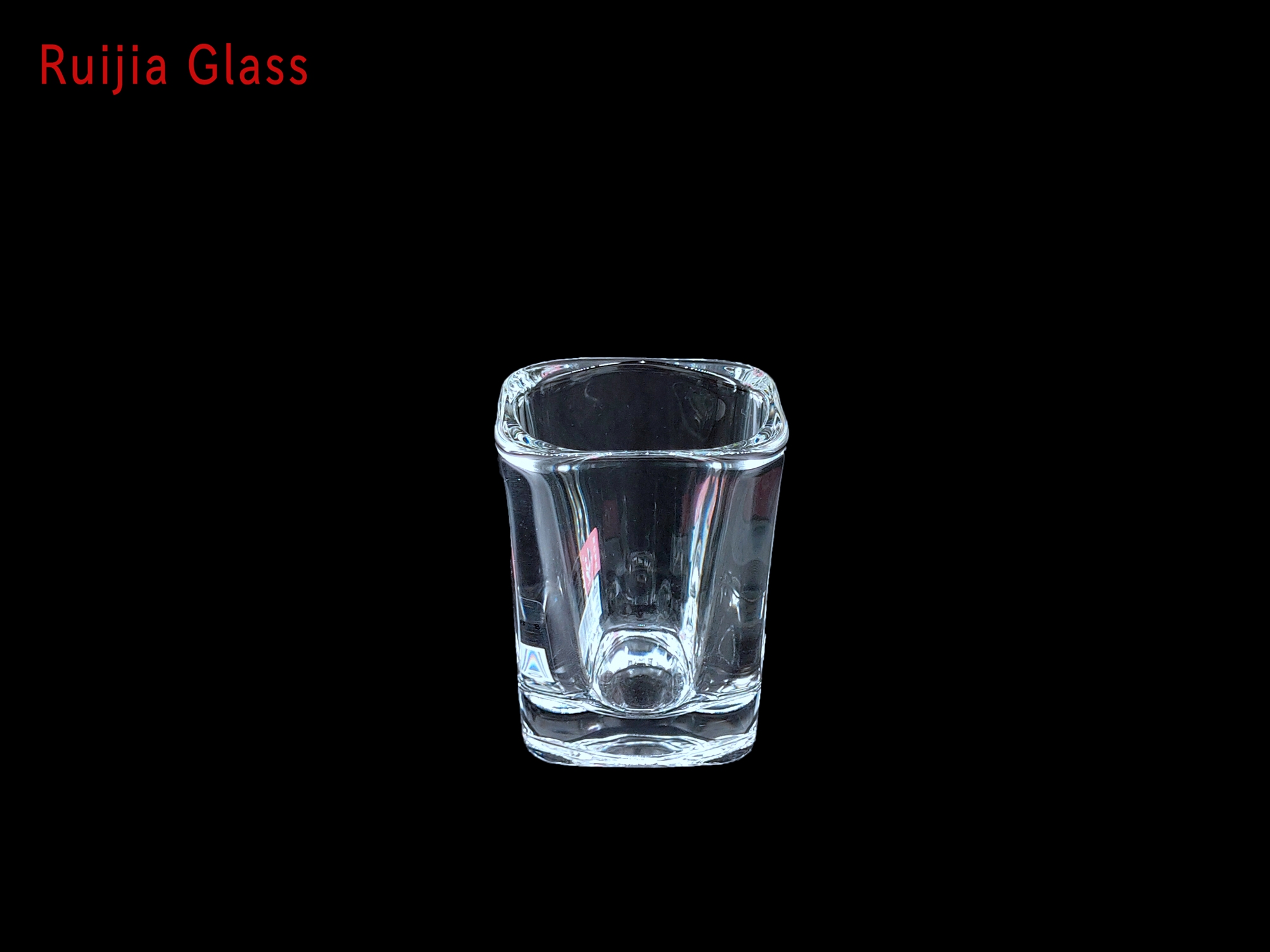 RUIJIA GLASS Copo de Bala Quadrada 80ml Copo de Licor Especial RJCBY305