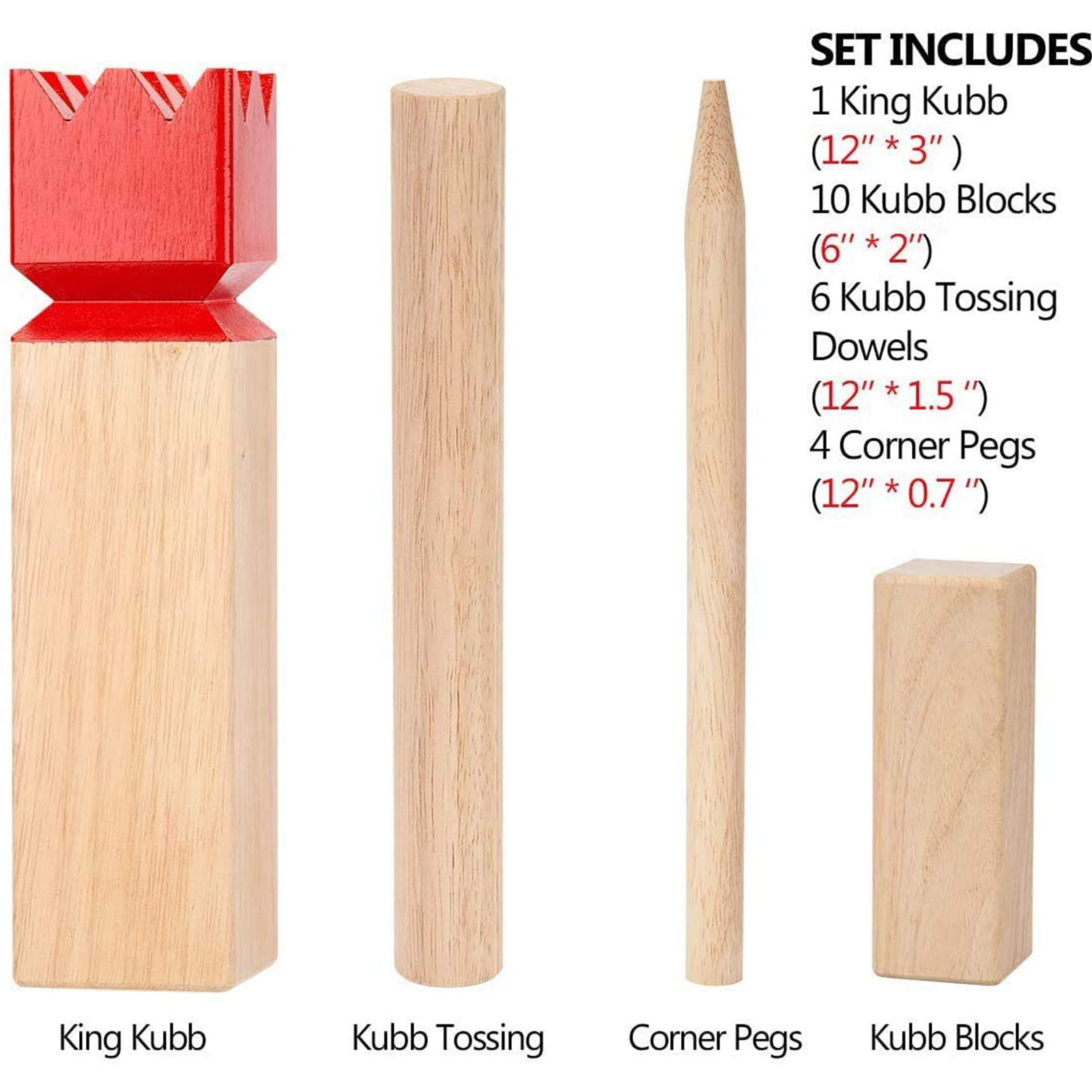 WOODEN KUBB GAME S01-3005