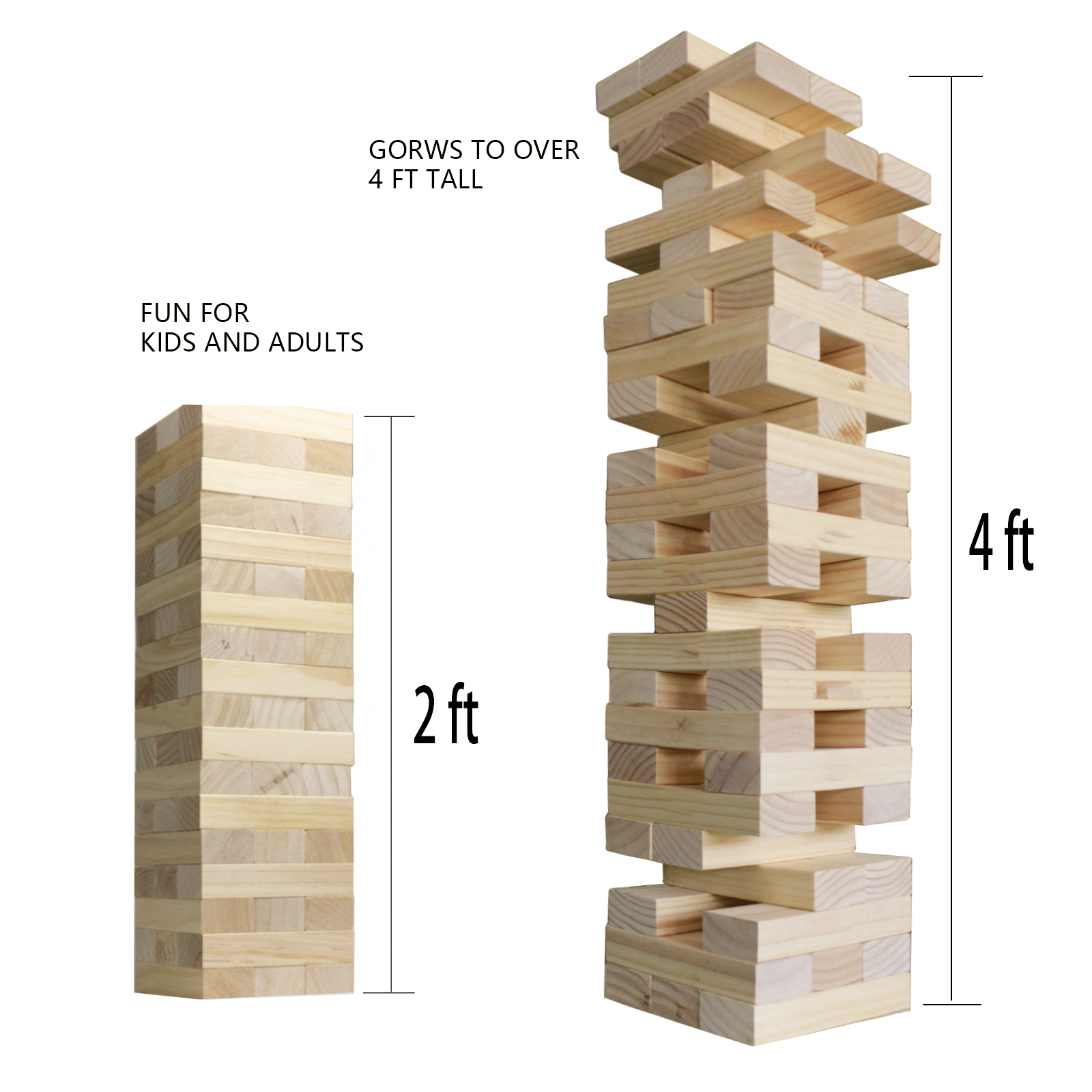 Giant Tumbling Wooden Block S01-3023