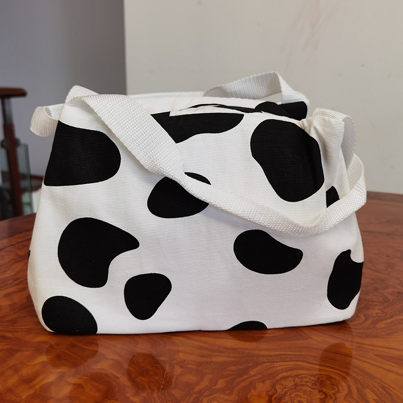 WBL-022-cowspot Canvas lunch box