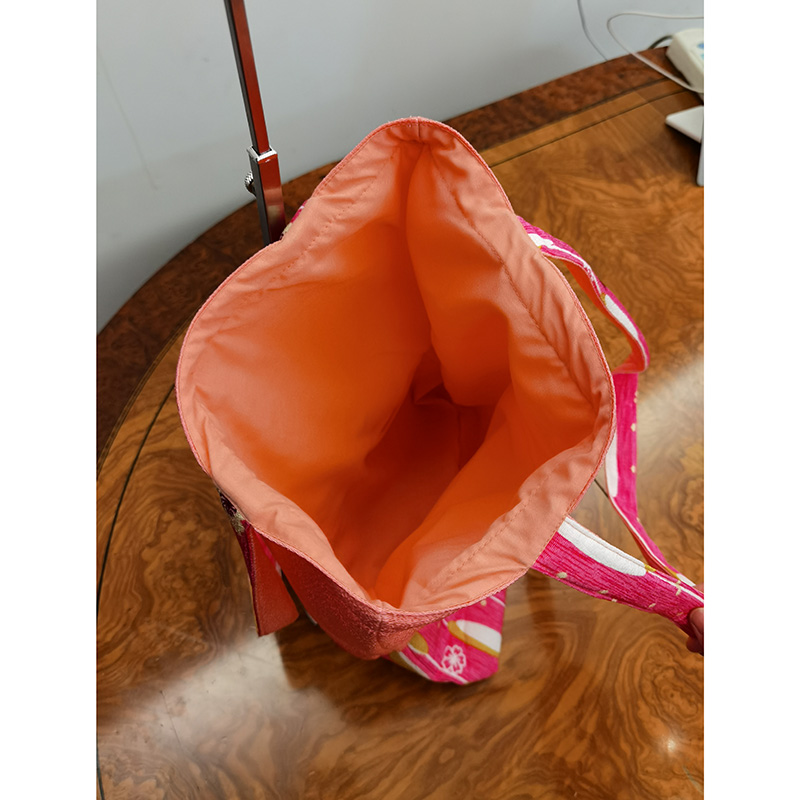 WBL-030-pink Crepe tote bag