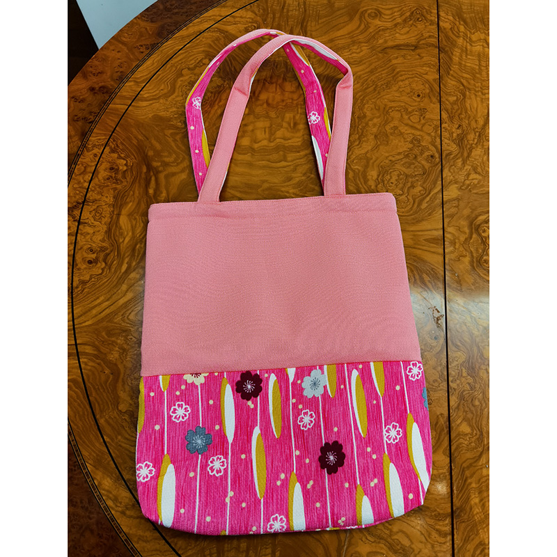 WBL-030-pink Crepe tote bag