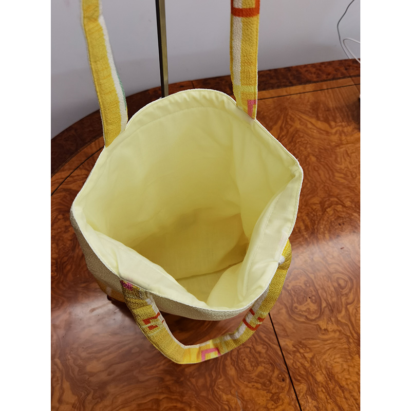 WBL-030-yellow Crepe tote bag