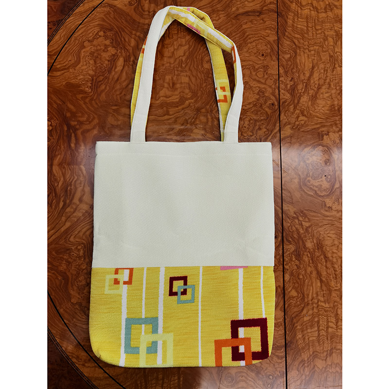 WBL-030-yellow Crepe tote bag